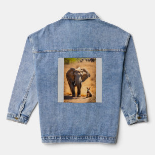 Lapin Photographe et Boxer en Safari – Aventure en Denim Jacket