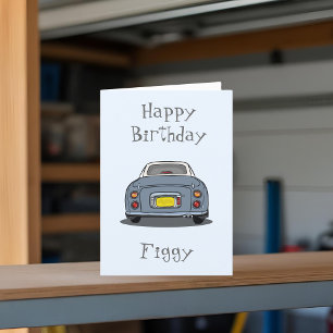 Lapis Grey Figaro Figarations Figgy Birthday Card