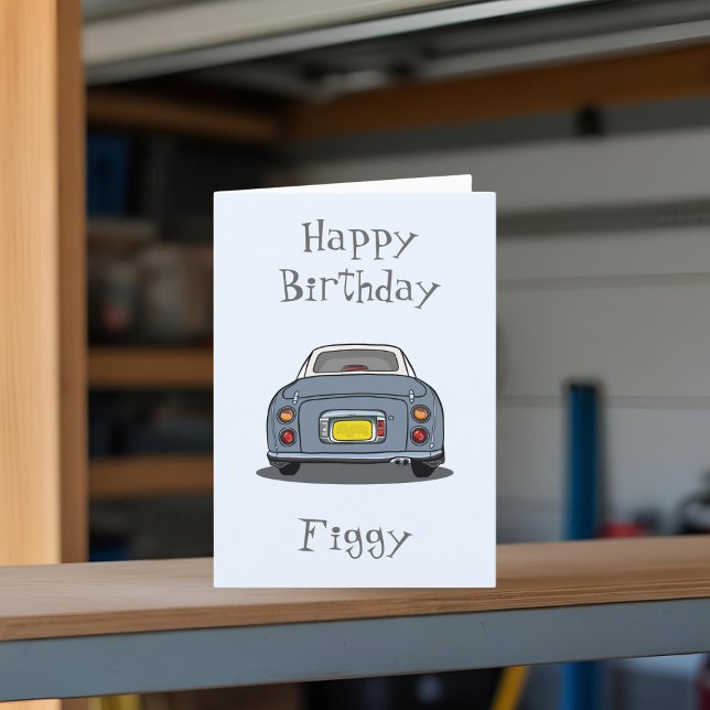 Lapis Grey Figaro Figarations Figgy Birthday Card (Happy Birthday to your Lapis Grey Figaro! Send them this card. They'll love you even more!)