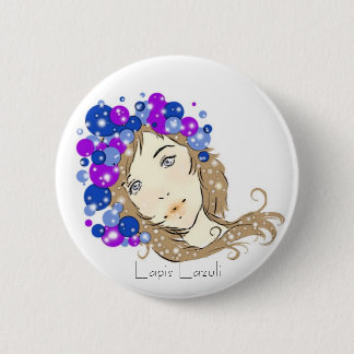 Lapis Lazuli 6 Cm Round Badge