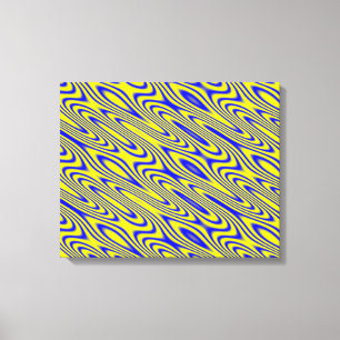 Lapis Lazuli Swirlies Abstract Patter Canvas Print