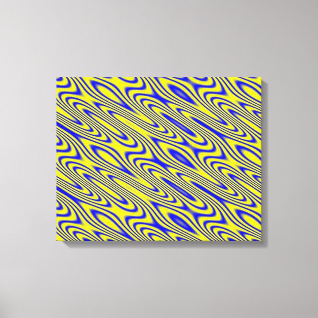 Lapis Lazuli Swirlies Abstract Patter Canvas Print (Front)