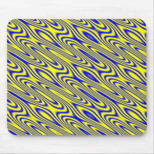 Lapis Lazuli Swirlies Abstract Pattern Mousepad