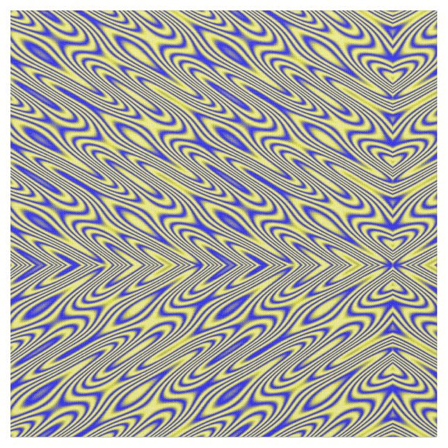 Lapis Lazuli Swirls Abstract Pattern Craft Fabric (Close Up)