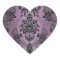 Lapis Purple Black Damask Wedding Envelope Seals