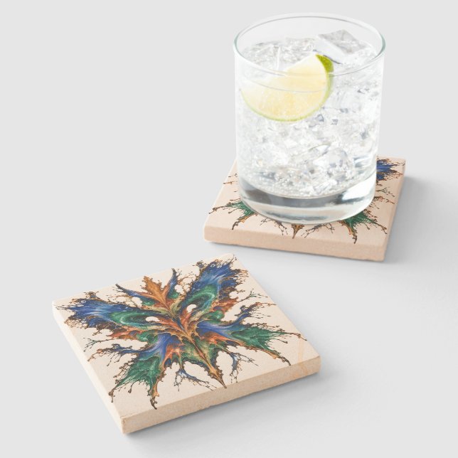 Lapis Totem Stone Coaster (Side)