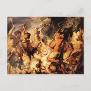 Lapiths and the Centaurs by Jacob Jordaens Postcard