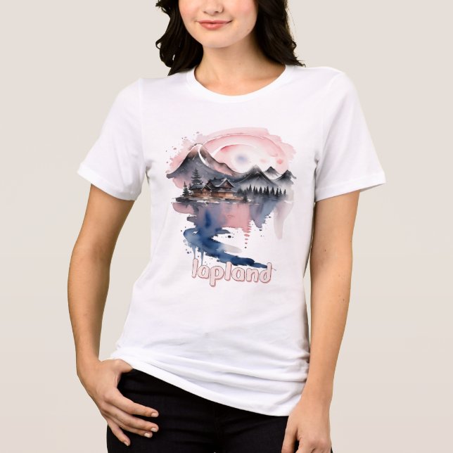 lapland adventures Tri-Blend shirt (Front)