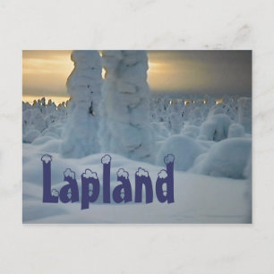 Lapland arctic winter postcard
