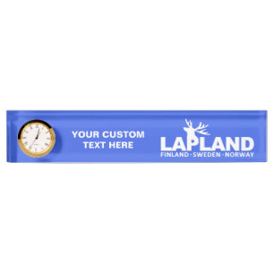 LAPLAND custom colour name plate