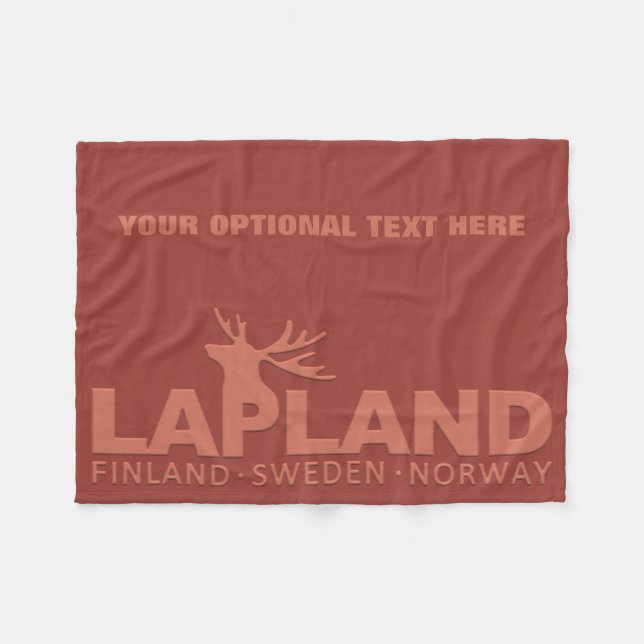 LAPLAND custom fleece blankets (Front (Horizontal))