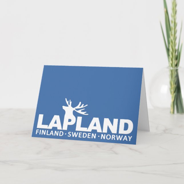 LAPLAND custom greeting card (Front)