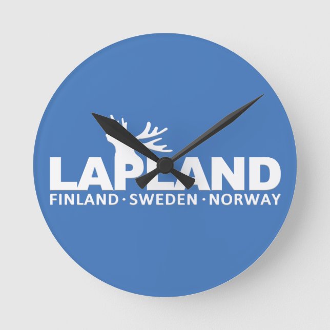 LAPLAND custom wall clock (Front)