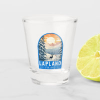 Lapland Finland Travel Art Vintage