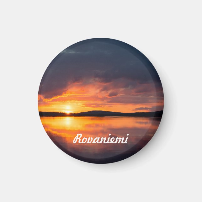 Lapland Sunset Magnet (Front)