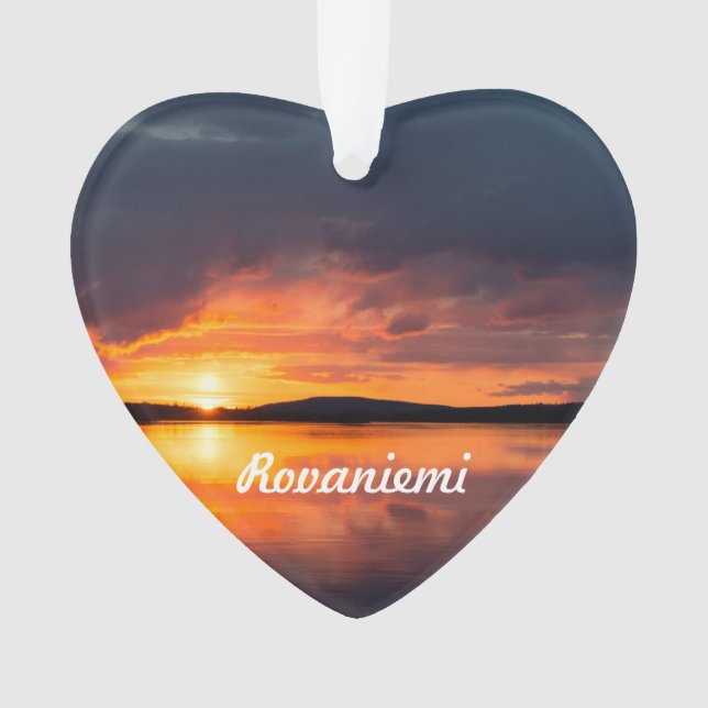 Lapland Sunset Ornament (Front)