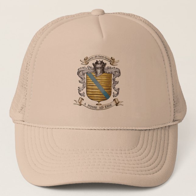 Laporte dit Saint Georges Coat of Arms 2 Trucker Hat (Front)