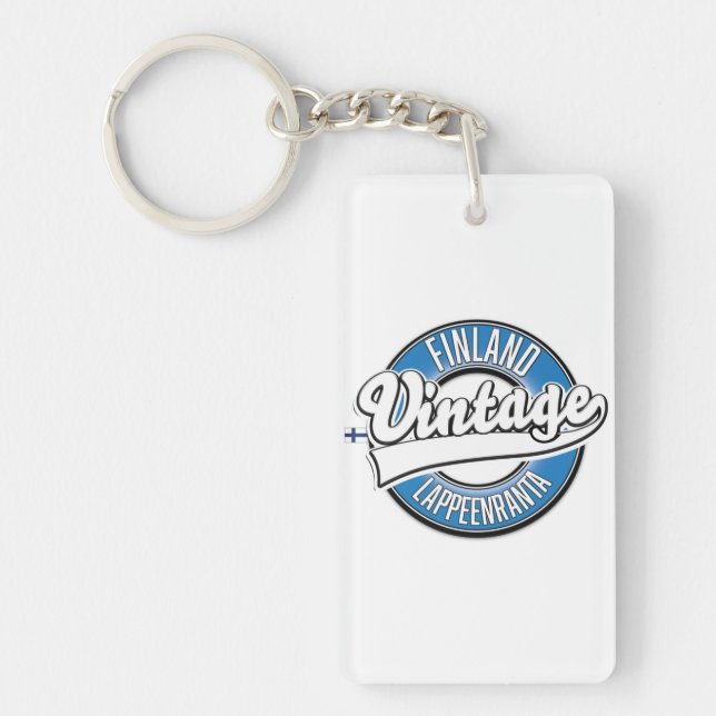 Lappeenranta Finland travel logo Key Ring (Front)