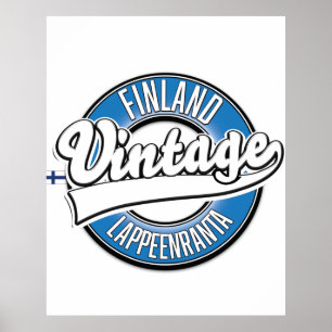 Lappeenranta Finland travel logo Poster