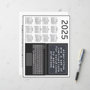 Laptop Algorithms Solve Problems 2025 Calendar