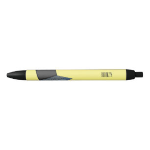 Laptop cartoon illustration black ink pen