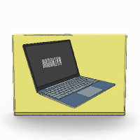 Laptop cartoon illustration