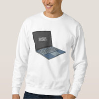 Laptop cartoon illustration 