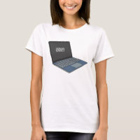 Laptop cartoon illustration 
