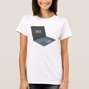 Laptop cartoon illustration  T-Shirt