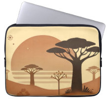 🌅 Laptop Case – African Sunset Elegance 🌅