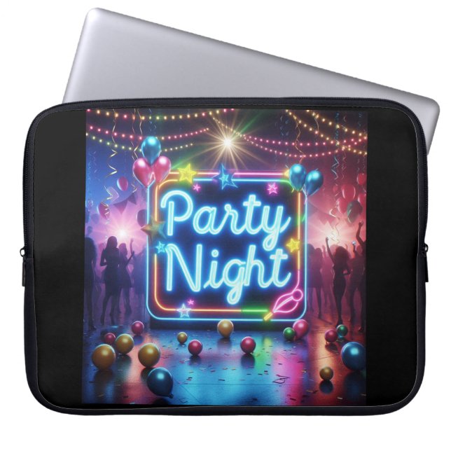 Laptop Case Party Night. (Front)