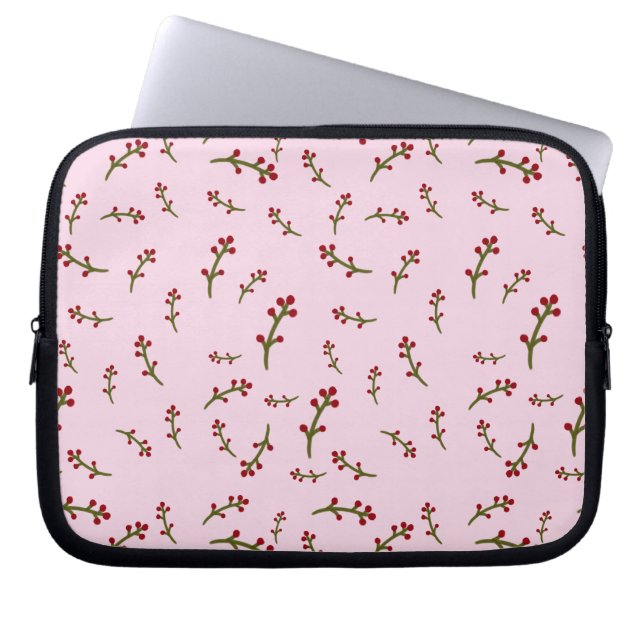 laptop cases pink floral (Front)