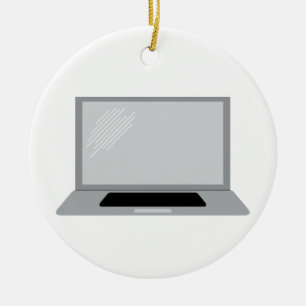Laptop Computer Ceramic Tree Decoration