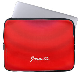 Laptop Computer Sleeve Bright Red Gradient