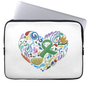 Laptop Computer Sleeve, "Lyme Disease" gift  Lapto Laptop Sleeve