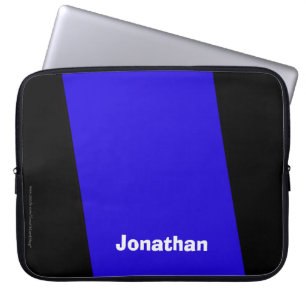 Laptop Computer Sleeve Royal Blue and Black