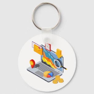 Laptop Computing Key Ring