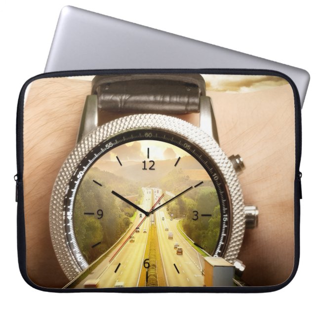 Laptop Cover Featuring Latest Watch Model – Trendy (Front)