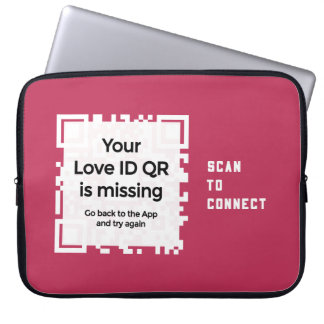 Laptop cover - RED - QR - PURE Collection