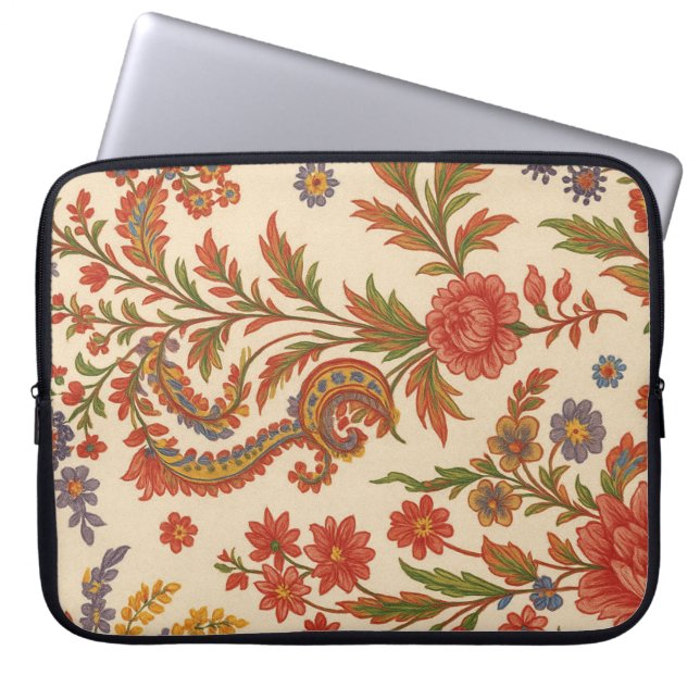 Laptop Cover Zinnia Flowers in Arts (Front)