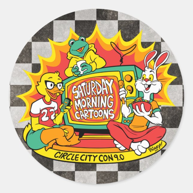 Laptop decoration classic round sticker (Front)