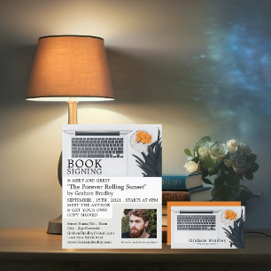 Laptop Display, Writers Business Card