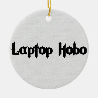 Laptop Hobo Ceramic Tree Decoration