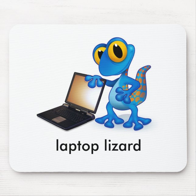 laptop lizard mouse mat (Front)