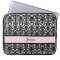 Laptop Pink Damask Custom Name