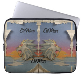 Laptop Sleeve 13" Neoprene Roaring Lion Papcut