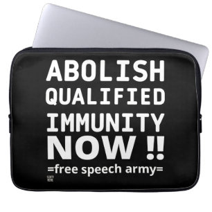 laptop sleeve  "ABOLISH Q.I."