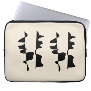 Laptop Sleeve - Abstract Faces