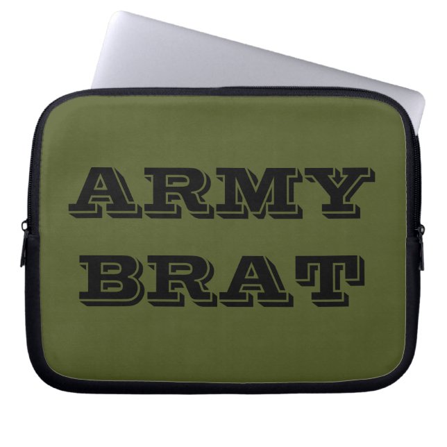 Laptop Sleeve Army Brat (Front)