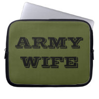 Laptop Sleeve Army Wife
